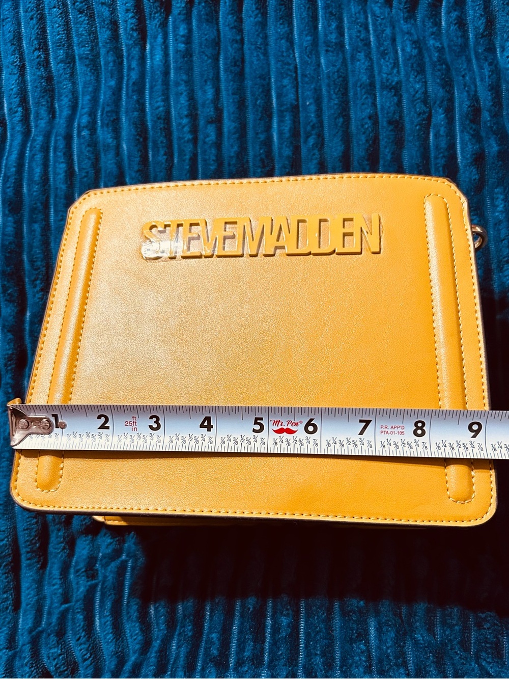 Steve Madden Bevelyn Crossbody Satchel- MERIGOLD - Picture 9 of 14